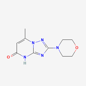 B1436724 7-methyl-2-morpholin-4-yl[1,2,4]triazolo[1,5-a]pyrimidin-5(4H)-one CAS No. 113408-69-8