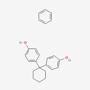 molecular formula C24H26O2 B14367243 Benzene;4-[1-(4-hydroxyphenyl)cyclohexyl]phenol CAS No. 91100-95-7