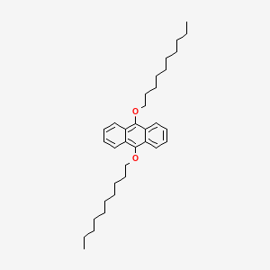 molecular formula C34H50O2 B14367278 9,10-Bis(decyloxy)anthracene CAS No. 90178-21-5