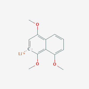 molecular formula C13H13LiO3 B14367286 Lithium, (1,4,8-trimethoxy-2-naphthalenyl)- CAS No. 92237-31-5