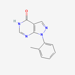 molecular formula C12H10N4O B1436730 1-(2-甲基苯基)-1,5-二氢-4H-吡唑并[3,4-d]嘧啶-4-酮 CAS No. 919217-49-5
