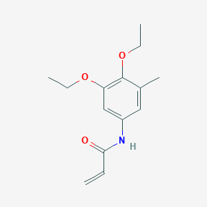 molecular formula C14H19NO3 B14367320 N-(3,4-Diethoxy-5-methylphenyl)prop-2-enamide CAS No. 90257-18-4