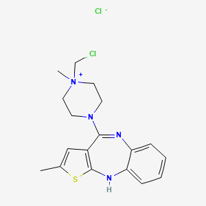 molecular formula C18H22Cl2N4S B1436734 N-Chloromethyl Olanzapine Chloride CAS No. 719300-59-1