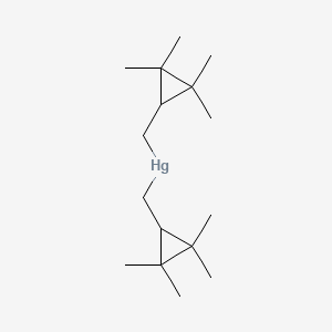molecular formula C16H30Hg B14367401 Bis[(2,2,3,3-tetramethylcyclopropyl)methyl]mercury CAS No. 92509-17-6