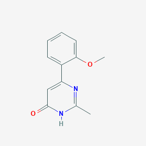 molecular formula C12H12N2O2 B1436741 6-(2-methoxy-phenyl)-2-methyl-3H-pyrimidin-4-one CAS No. 56045-25-1