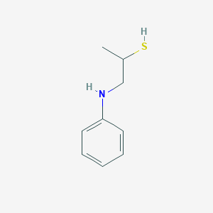 molecular formula C9H13NS B14367416 2-Propanethiol, 1-(phenylamino)- CAS No. 90712-75-7