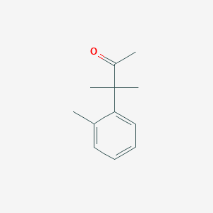 molecular formula C12H16O B14367419 3-Methyl-3-(2-methylphenyl)butan-2-one CAS No. 93420-36-1