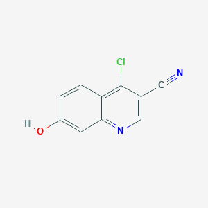 molecular formula C10H5ClN2O B1436742 4-Chloro-7-hydroxyquinoline-3-carbonitrile CAS No. 1017788-66-7
