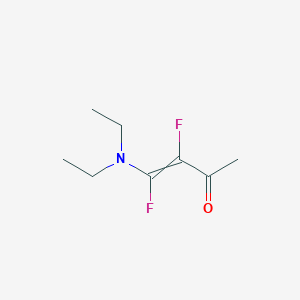 molecular formula C8H13F2NO B14367443 4-(Diethylamino)-3,4-difluorobut-3-en-2-one CAS No. 91275-40-0