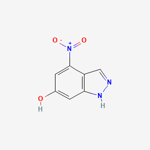 molecular formula C7H5N3O3 B1436745 4-Nitro-1H-indazol-6-ol CAS No. 885518-83-2