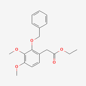 molecular formula C19H22O5 B14367463 Ethyl [2-(benzyloxy)-3,4-dimethoxyphenyl]acetate CAS No. 90158-04-6