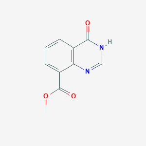 molecular formula C10H8N2O3 B1436747 4-氧代-3,4-二氢喹唑啉-8-羧酸甲酯 CAS No. 1000578-10-8