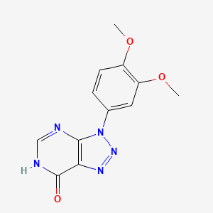 molecular formula C12H11N5O3 B1436760 3-(3,4-二甲氧基苯基)-3,6-二氢-7H-[1,2,3]三唑[4,5-d]嘧啶-7-酮 CAS No. 1082436-93-8