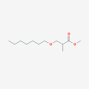 molecular formula C12H24O3 B14367704 Methyl 3-(heptyloxy)-2-methylpropanoate CAS No. 90177-66-5