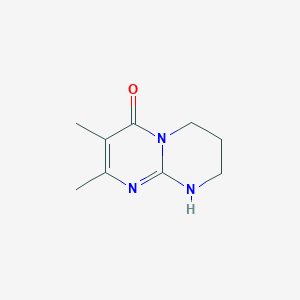 molecular formula C9H13N3O B1436771 2,3-二甲基-6,7,8,9-四氢-4H-嘧啶并[1,2-a]嘧啶-4-酮 CAS No. 1566537-95-8