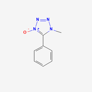 molecular formula C8H8N4O B14367746 1-Methyl-4-oxo-5-phenyl-1H-1lambda~5~,2,3,4-tetrazole CAS No. 90040-47-4