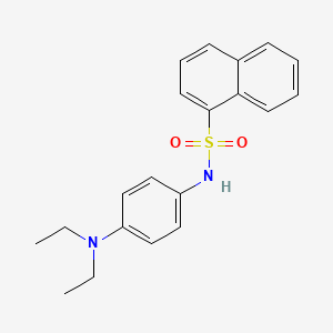 molecular formula C20H22N2O2S B14367752 N-[4-(diethylamino)phenyl]naphthalene-1-sulfonamide CAS No. 90264-11-2