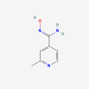 molecular formula C7H9N3O B1436776 N-hydroxy-2-methyl-isonicotinamidine CAS No. 89853-53-2