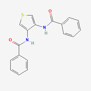molecular formula C18H14N2O2S B14367786 N,N'-(Thiene-3,4-diyl)dibenzamide CAS No. 90069-84-4