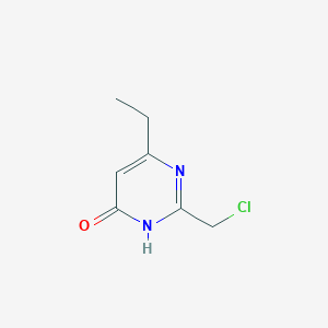 molecular formula C7H9ClN2O B1436779 2-(Chloromethyl)-6-ethylpyrimidin-4-ol CAS No. 344294-25-3