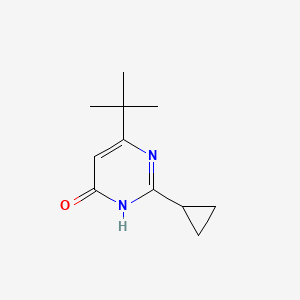 molecular formula C11H16N2O B1436782 6-(叔丁基)-2-环丙基嘧啶-4-醇 CAS No. 874880-34-9