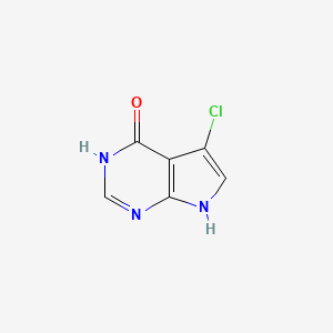 molecular formula C6H4ClN3O B1436783 5-chloro-7H-pyrrolo[2,3-d]pyrimidin-4-ol CAS No. 1448719-08-1