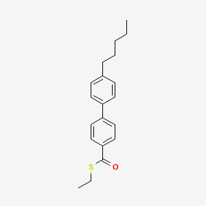 molecular formula C20H24OS B14367830 S-Ethyl 4'-pentyl[1,1'-biphenyl]-4-carbothioate CAS No. 90336-61-1