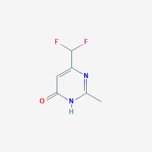molecular formula C6H6F2N2O B1436786 6-(Difluoromethyl)-2-methylpyrimidin-4-ol CAS No. 1713477-40-7