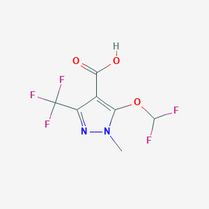 molecular formula C7H5F5N2O3 B1436789 Pyroxasulfone 代谢产物 3 CAS No. 1379794-41-8