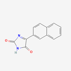 molecular formula C13H8N2O2 B14367923 4-(Naphthalen-2-yl)-1H-imidazole-2,5-dione CAS No. 93662-87-4