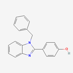 molecular formula C20H16N2O B1436795 Phenol, p-(1-benzyl-2-benzimidazolyl)- CAS No. 10206-01-6