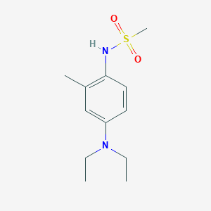 molecular formula C12H20N2O2S B14367962 N-[4-(Diethylamino)-2-methylphenyl]methanesulfonamide CAS No. 90146-15-9