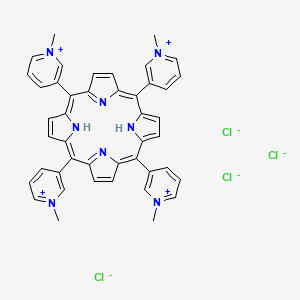 molecular formula C44H38Cl4N8 B1436798 meso-Tetra (N-methyl-3-pyridyl) porphine tetrachloride CAS No. 94343-62-1