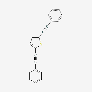 molecular formula C20H12S B14367980 2,5-Bis(phenylethynyl)thiophene CAS No. 90267-18-8