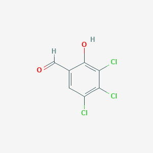 molecular formula C7H3Cl3O2 B14367981 Benzaldehyde, 3,4,5-trichloro-2-hydroxy CAS No. 93215-69-1