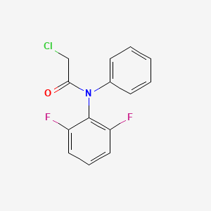 molecular formula C14H10ClF2NO B14367993 2-Chloro-N-(2,6-difluorophenyl)-N-phenylacetamide CAS No. 90233-44-6