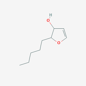 molecular formula C9H16O2 B14367997 2-Pentyl-2,3-dihydrofuran-3-OL CAS No. 91795-93-6