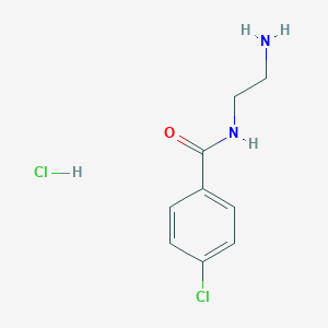 molecular formula C9H12Cl2N2O B014368 N-(2-Aminoethyl)-4-chlorobenzamide hydrochloride CAS No. 94319-79-6