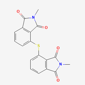 molecular formula C18H12N2O4S B14368003 4,4'-Sulfanediylbis(2-methyl-1H-isoindole-1,3(2H)-dione) CAS No. 92921-64-7
