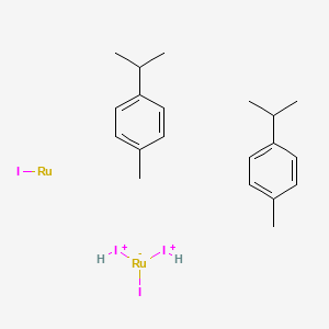 molecular formula C20H30I4Ru2+ B1436802 Diiodo(p-cymene)ruthenium(II)dimmer CAS No. 90614-07-6