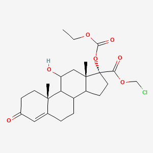 molecular formula C24H33ClO7 B1436804 1,2-Dihydro Loteprednol etabonate CAS No. 82034-20-6