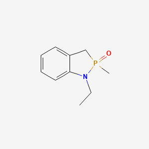 molecular formula C10H14NOP B14368059 1-Ethyl-2-methyl-2,3-dihydro-1H-1,2lambda~5~-benzazaphosphol-2-one CAS No. 90043-25-7