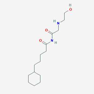 molecular formula C15H28N2O3 B1436807 5-Cyclohexyl-N-((2-hydroxyethyl)glycyl)pentanamide CAS No. 864434-16-2