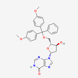 molecular formula C31H30N4O6 B1436809 5'-O-(4,4'-Dimethoxytrityl)-2'-deoxyinosine CAS No. 93778-57-5