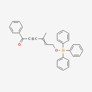 molecular formula C31H26O2Si B14368090 4-Methyl-1-phenyl-6-[(triphenylsilyl)oxy]hex-4-en-2-yn-1-one CAS No. 90489-98-8