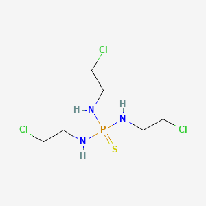 molecular formula C6H15Cl3N3PS B14368130 Phosphorothioic triamide, N,N',N''-tris(2-chloroethyl)- CAS No. 93598-04-0