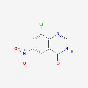 molecular formula C8H4ClN3O3 B1436817 8-氯-6-硝基-3,4-二氢喹唑啉-4-酮 CAS No. 1565503-27-6
