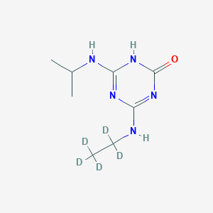 molecular formula C8H15N5O B1436819 Atrazine-2-hydroxy D5 (ethyl D5) CAS No. 1276197-25-1