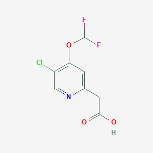 2-(5-Chloro-4-(difluoromethoxy)pyridin-2-yl)acetic acid