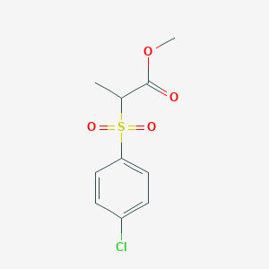 molecular formula C10H11ClO4S B14368248 Methyl 2-(4-chlorobenzene-1-sulfonyl)propanoate CAS No. 94143-07-4